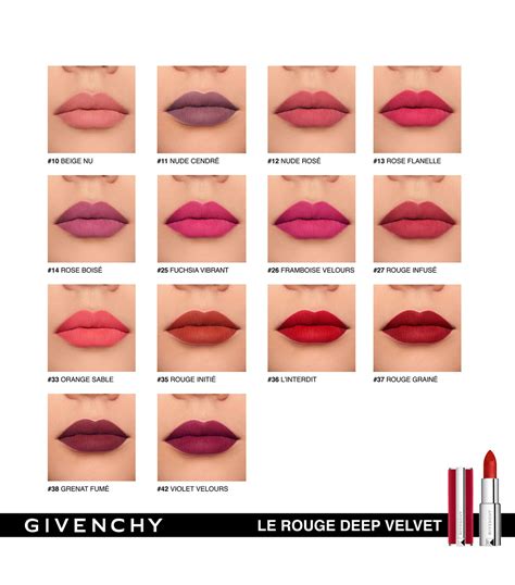 rouge a levre givenchy prix tunisie|GIVENCHY LE ROUGE DEEP VELVET Rouges à .